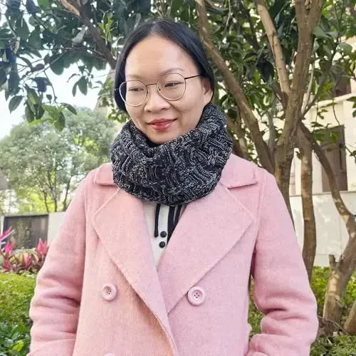 Warm Scarf for Winter Women & Men, Knit Wool Loop Infinity Scarves Thick & Chunky Neck Warmer For Cold Weather U-SY-WS7 - 4