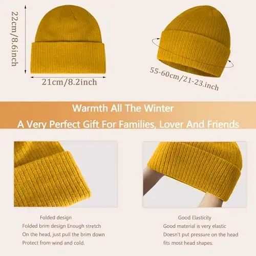 Warm Scarf for Winter Women & Men, Knit Wool Loop Infinity Scarves Thick & Chunky Neck Warmer For Cold Weather U-SY-WS7 - WARM (1)