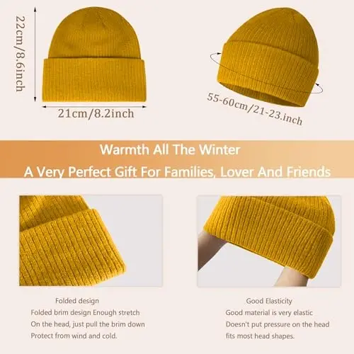 Warm Scarf for Winter Women & Men, Knit Wool Loop Infinity Scarves Thick & Chunky Neck Warmer For Cold Weather U-SY-WS7 - 2