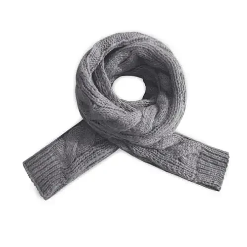 Warm Scarf for Winter Women & Men, Knit Wool Loop Infinity Scarves Thick & Chunky Neck Warmer For Cold Weather U-SY-WS7 