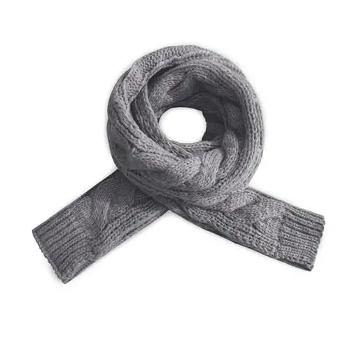 Warm Scarf for Winter Women & Men, Knit Wool Loop Infinity Scarves Thick & Chunky Neck Warmer For Cold Weather U-SY-WS7 - WARM