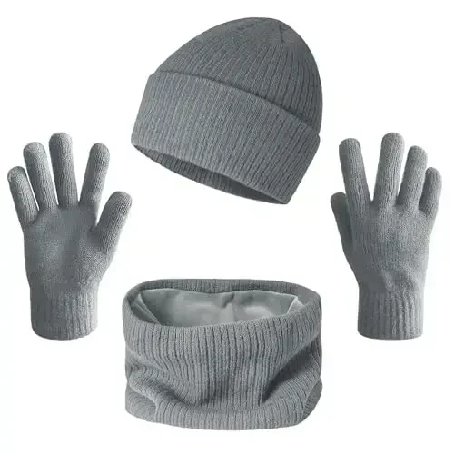 Warm Scarf for Winter Women & Men, Knit Wool Loop Infinity Scarves Thick & Chunky Neck Warmer For Cold Weather U-SY-WS7 