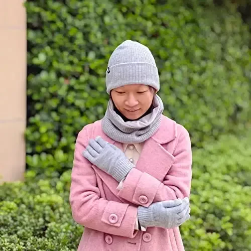 Warm Scarf for Winter Women & Men, Knit Wool Loop Infinity Scarves Thick & Chunky Neck Warmer For Cold Weather U-SY-WS7 - 5