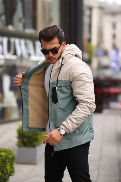 Qishki erkaklar paltosi, mo'ynali, suv va sovuq o'tkazmaydigan. - GENEL MARKALAR