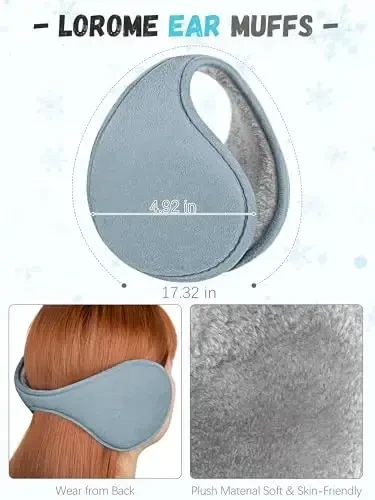 Qishki shlyapa sharf qo'lqop va quloqchini, iliq trikotaj shapka sensorli ekranli qo'lqoplar to'plami qishki sovg'alar ayollar uchun bo'yin sharflari - 5