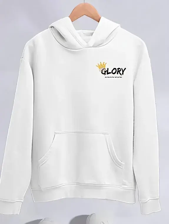 Qishki Uch Ip Kapshonli SweatShirt - Oq - 1