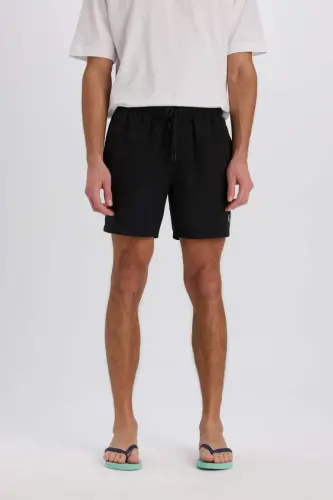 Qisqa Asosdiy Dengiz Shorti Qora - 4