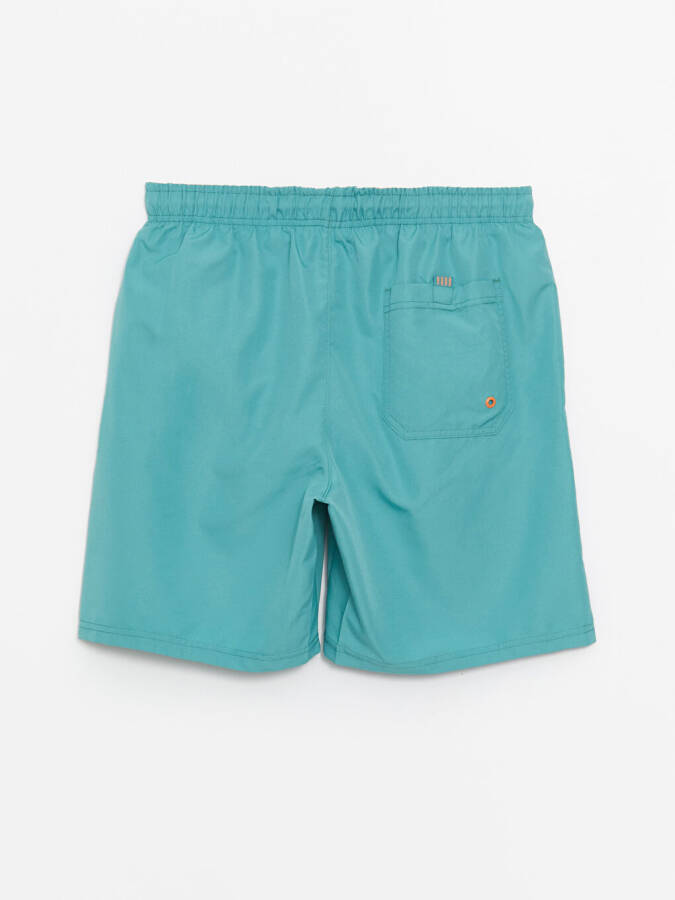 Qisqa Boy Basic Erkak Dengiz Shorti-Turkuaz - 6