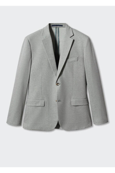Qisqa bo'yli to'qilgan mini blazer - 3