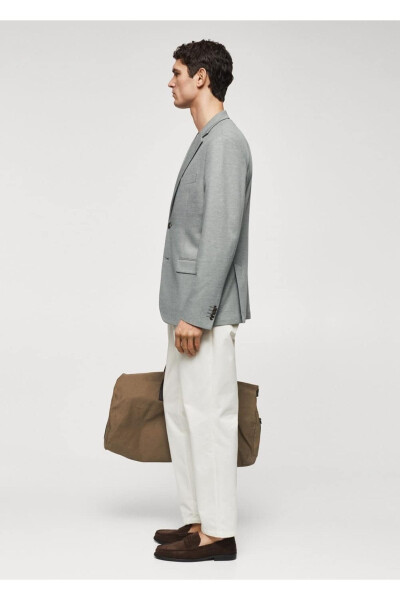 Qisqa bo'yli to'qilgan mini blazer - 7