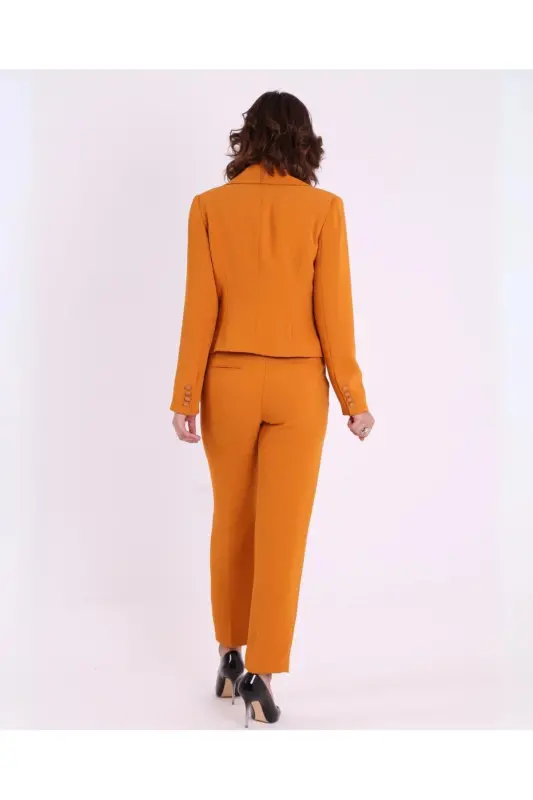 Qisqa Kesim İkkala Tugmali Fit Blazer Qovoq Pidjak 31119 - 2