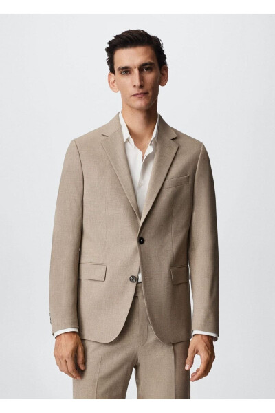 Qisqa qalin jun blazeri - MANGO MAN