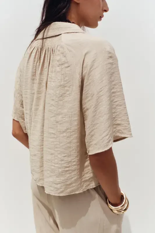 QISQA YENGIL KO'YLAK-Qum - 4