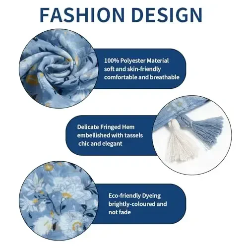 QIUTIMIY Ayollar uchun шарф Енгил юмшоқ гулли гепард принтли шарфлар Kuz qishki moda ro'mol o'rash حاشiya bilan - 2