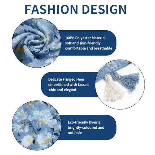 QIUTIMIY Ayollar uchun шарф Енгил юмшоқ гулли гепард принтли шарфлар Kuz qishki moda ro'mol o'rash حاشiya bilan - 2