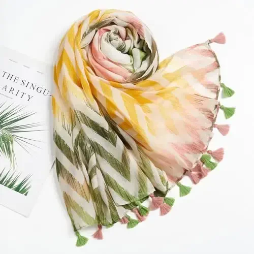 QIUTIMIY Ayollar uchun шарф Yengil yumshoq gul leopard bosilgan sharflar Kuzgi qishki moda shol ro'mol chekka bilan - 4