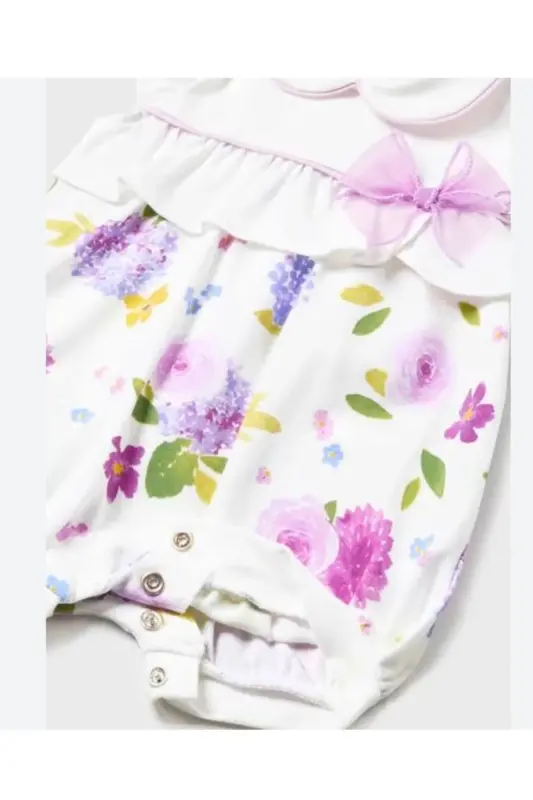 Qiz Bebek Kısa Tulum 1704-Mor - 3