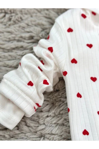 QIZ BEBEK QALP DESENLI 3'LI TAKIM - 6