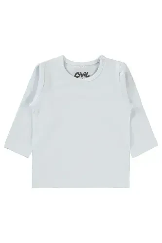Qiz Bebek Sweatshirt 6-18 Oy Oq-Oq - 1