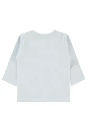 Qiz Bebek Sweatshirt 6-18 Oy Oq-Oq - Civil Baby (1)