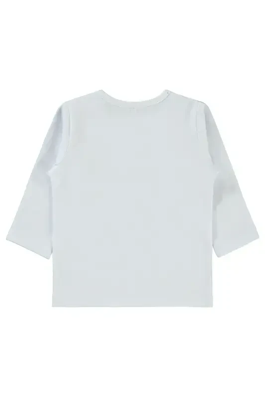 Qiz Bebek Sweatshirt 6-18 Oy Oq-Oq - 2