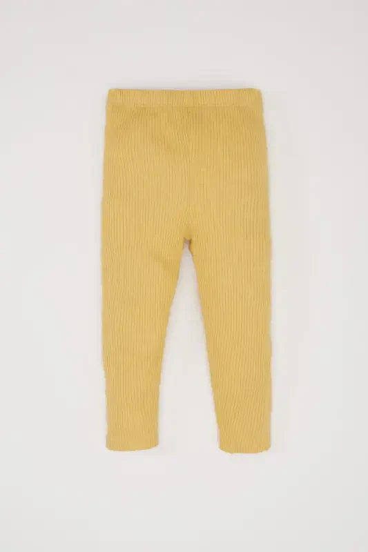 Qiz bola 2-li takım velosiped yoqa toquma etiketli sviter beli lastikli tayt E2216a524wn - 2