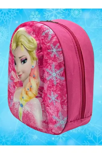 Qiz bola bolalar bog'chasi bolalar bog'chasi 3d kabartma Eva bosilgan 2-6 yoshdagi kundalik maktab va ryukzak-Elsa - 3