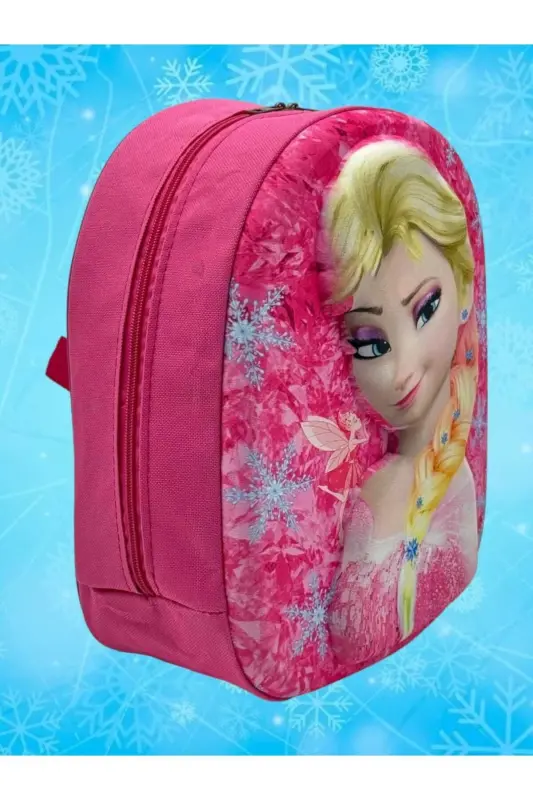 Qiz bola bolalar bog'chasi bolalar bog'chasi 3d kabartma Eva bosilgan 2-6 yoshdagi kundalik maktab va ryukzak-Elsa - 6