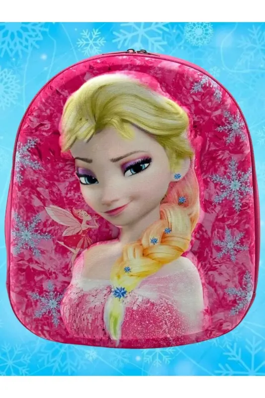 Qiz bola bolalar bog'chasi bolalar bog'chasi 3d kabartma Eva bosilgan 2-6 yoshdagi kundalik maktab va ryukzak-Elsa - 7