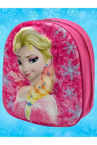 Qiz bola bolalar bog'chasi bolalar bog'chasi 3d kabartma Eva bosilgan 2-6 yoshdagi kundalik maktab va ryukzak-Elsa - 8