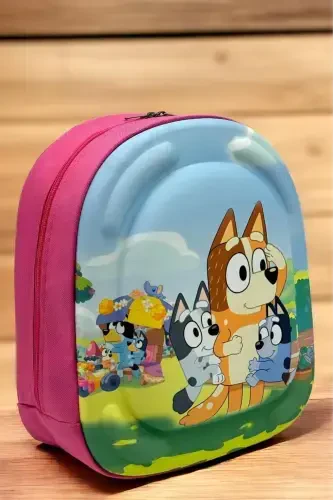 Qiz bola bolalar bog'chasi yasli 3d bo'rtma Eva bosmali 2-6 yosh kundalik maktab va ryukzak-Bluey - Modazone (1)