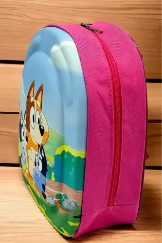 Qiz bola bolalar bog'chasi yasli 3d bo'rtma Eva bosmali 2-6 yosh kundalik maktab va ryukzak-Bluey - 5