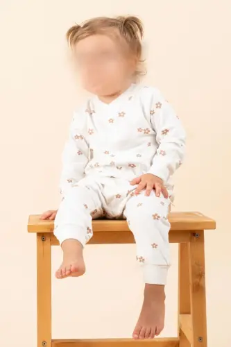 Qiz bola Bolalar bosma naqshli kombinezon mavsumiy uzun - 3