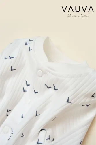 Qiz bola bolalar tulumchasi - 3-24 oy - Mavsumiy shapkali tulum - OQ - 4