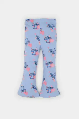 Qiz bola Disney Lilo & Stitch 2-qismli takım Velosiped yoqa qisqa yengli futbolka Fitli Kaşkorse Ispan p - 5