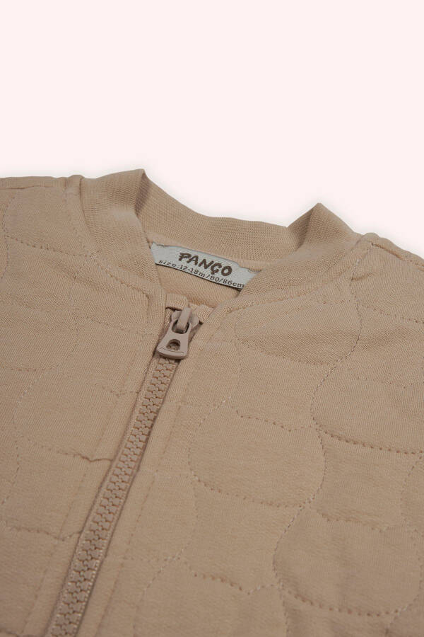 Qiz bola mushuk kapitali fermuarli bej svitşot - 3