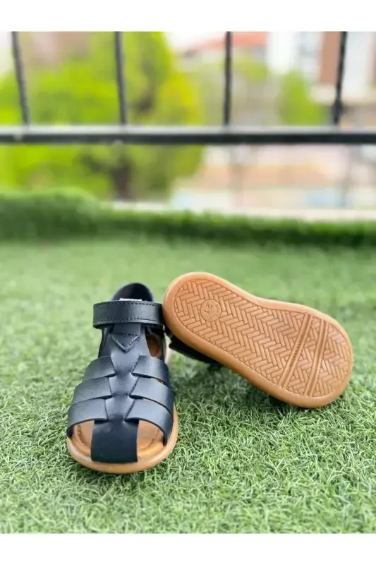 Qiz bola, o'g'il bola ortopedik oyoq kiyimi sandal - KO'K - 3