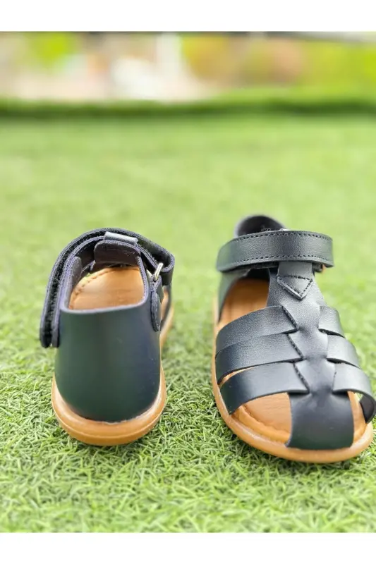 Qiz bola, o'g'il bola ortopedik oyoq kiyimi sandal - KO'K - 4