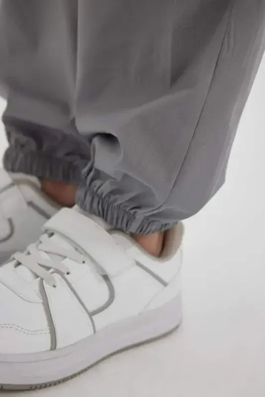 Qiz bola parashut yuk paxta shim B5042A824SM-Kulrang - 8