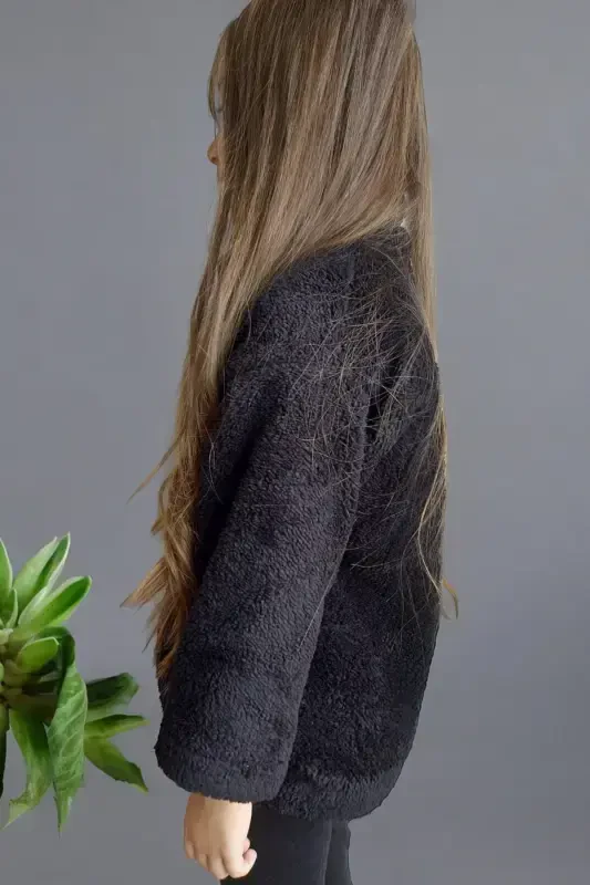 Qiz bola qora o'yinchoq palto o'lcham jadvaliga ko'ra xarid qilishingiz mumkin - QORA - 3