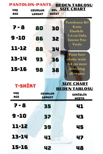 Qiz bola uchun ixcham paxta 100% sport kostyumi - qora - 3