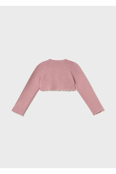 Qiz bola uchun pushti merserlangan bolero 00306-050 - MAYORAL