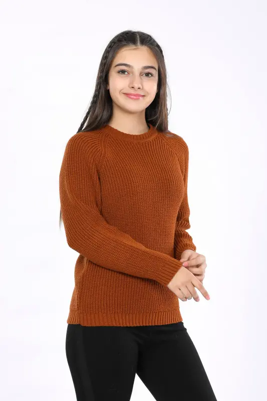 Qiz Bolalar Regular Fit Osongina Trudka Jumper (4-13) Yosh - MIS - 3