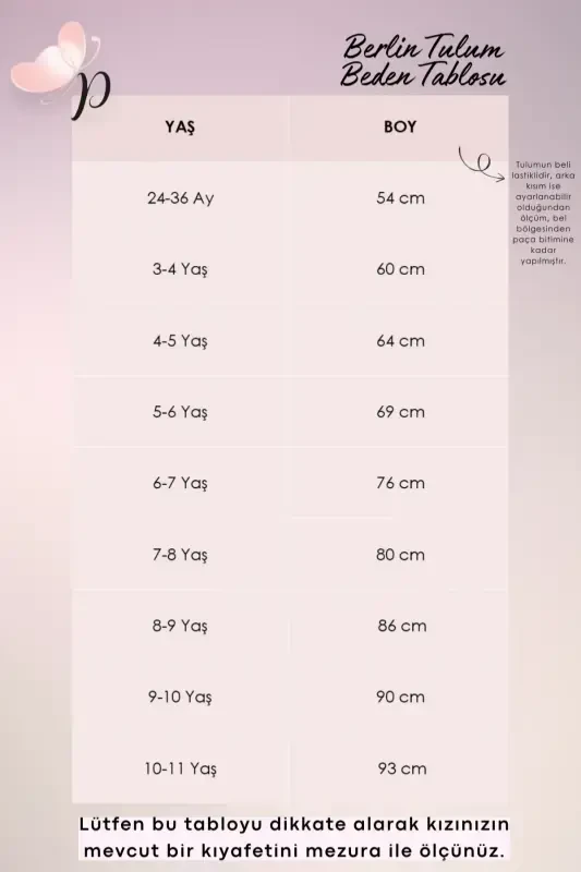 Qiz bolalar uchun Berlin qora paxtadan tikilgan jabroqli bog'lab qo'yiladigan tafsilotlar bilan jihozlangan tulum salopet toka to'plami - 5