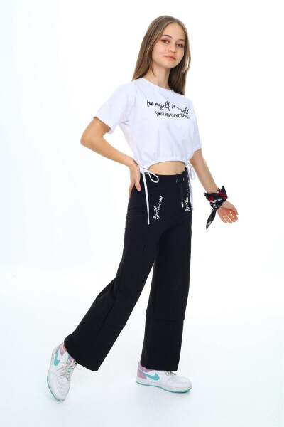 Qiz bolalar uchun kompaqt paxta 100% paxta sport ikki qismli yozgi to'plam - JOUI CO