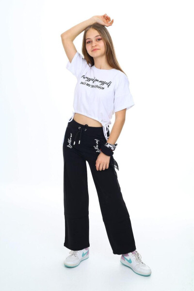 Qiz bolalar uchun kompaqt paxta 100% paxta sport ikki qismli yozgi to'plam - JOUI CO (1)