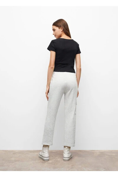 Qiz bolalar uchun ochiq kulrang shimlar - 10