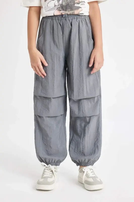 Qiz bolalar uchun parashyut jogger shimlari D0646A824SM - 4