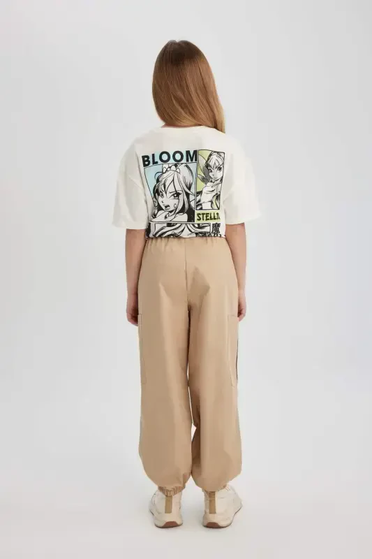 Qiz bolalar uchun parashyut kargo paxta shimlari B5042A824SM - 7