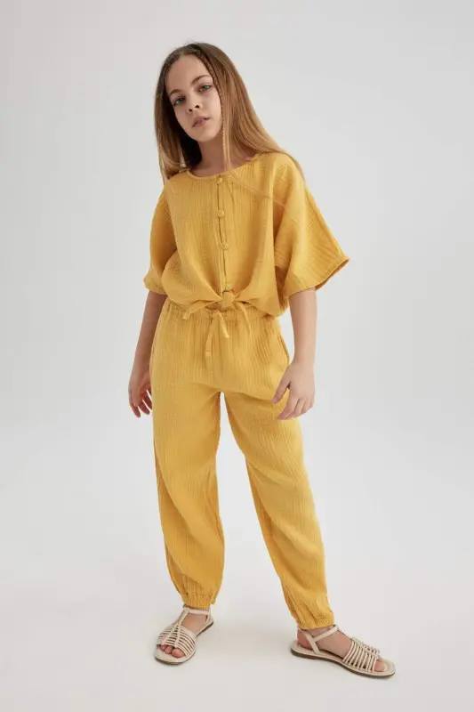 Qiz bolalar uchun paxta shimlar B5044a824sm - 3